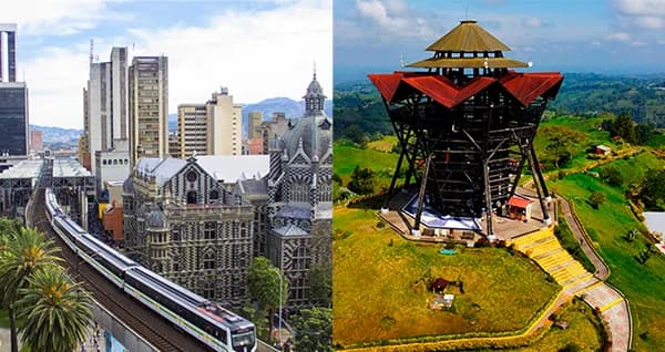 Plan Turístico Medellín Y Eje Cafetero 7 Días 6 Noches – City Tour Medellín y Comuna 13, Guatapé y Piedra del Peñol, Termales de Santa Rosa, Parque del Café, Filandia, Salento y Valle del Cocora